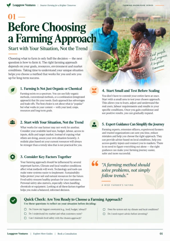 Sample page from Choosing How to Farm